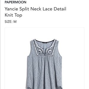 Papermoon navy striped tank